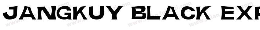 JANGKUY Black Expanded字体转换